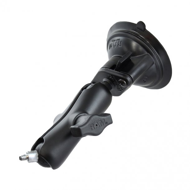RAM Mounts Twist-Lock Sugekop Base & Mellem Arm & B-Kugle med 1/4