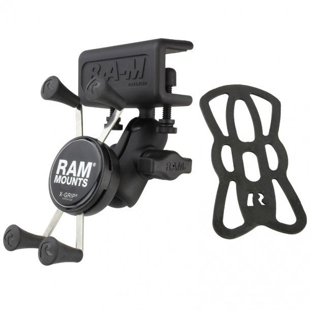 RAM Mounts X-Grip Til sm� telefoner - Med en Kort B-st�rrelse Arm & Solsk�rms Klemme Base