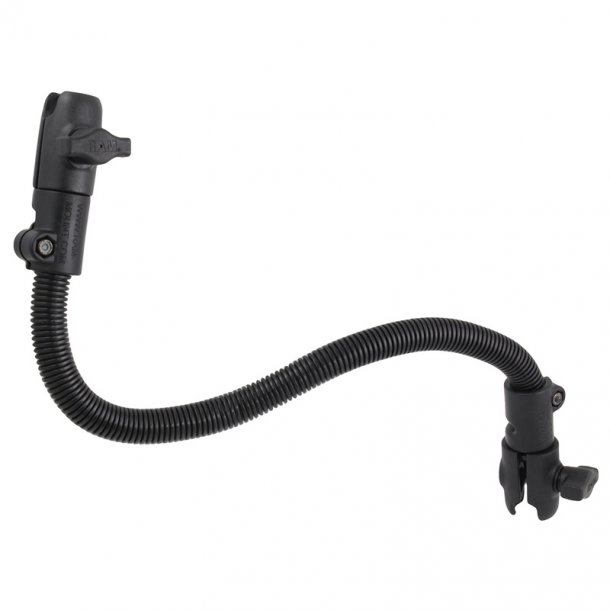 RAM Mounts 45 cm lang belagt aluminiums stang med to fatninger til B-strrelse
