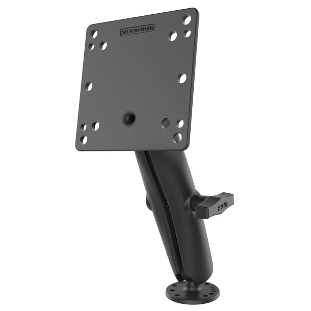 RAM Mounts C-strrelse Lang arm, rund base og VESA 75 & 100 plade