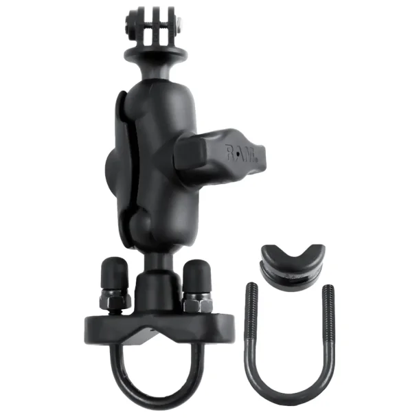 RAM Mounts B-størrelse U-Bolts montering til Rør med Kort Arm & Action Kamera adapter