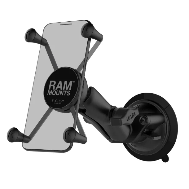 RAM Mounts X-Grip til store telefoner med Mellem Arm &amp; Twist-Lock Sugekop i B-Strrelse