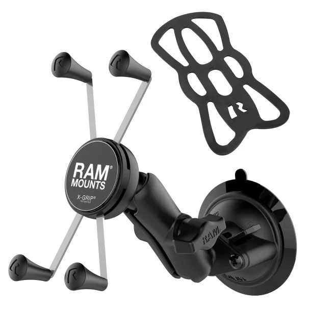 RAM Mounts X-Grip til store telefoner med Mellem Arm & Twist-Lock Sugekop i B-St�rrelse