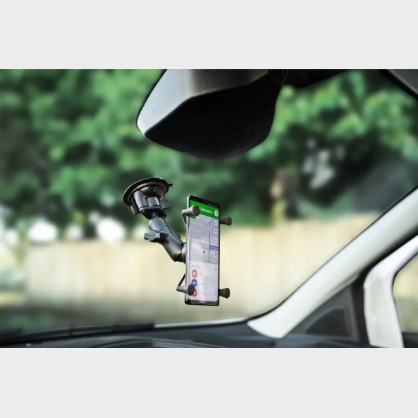 RAM Mounts X-Grip til store telefoner med Mellem Arm & Twist-Lock Sugekop i B-St�rrelse