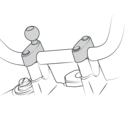 RAM Mounts B-strrelse med 8mm bolte