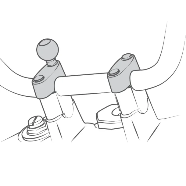 RAM Mounts B-strrelse med 8mm bolte