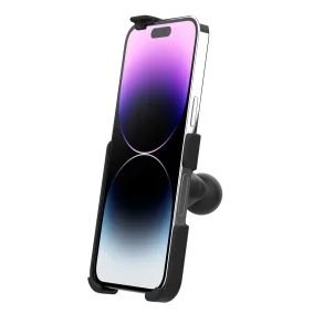 RAM Mounts Form-Fit Holder til Apple iPhone 13 & 14 Pro Max, 14, 15 & 16 Plus med B-Kugle