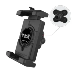 RAM Mounts Quick-Grip Pro XL MagSafe Kompatibel Mobil Holder med  B-kugle &amp; Vibrations Dmper