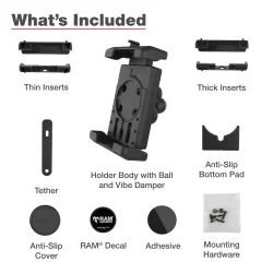 RAM Mounts Quick-Grip Pro XL MagSafe Kompatibel Mobil Holder med  B-kugle &amp; Vibrations Dmper