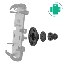 RAM Mounts rot�rbar kugleadapter til telefon- og h�ndholdte holdere � B-st�rrelse