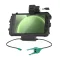RAM Mounts USB-C Low-Profile Dock til Samsung Tab Active3 & 5 med USB-A & RJ45 Data