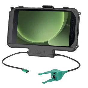 RAM Mounts USB-C Powered Dock + USB-A & RJ45 Data til Samsung Tab Active5 & 3