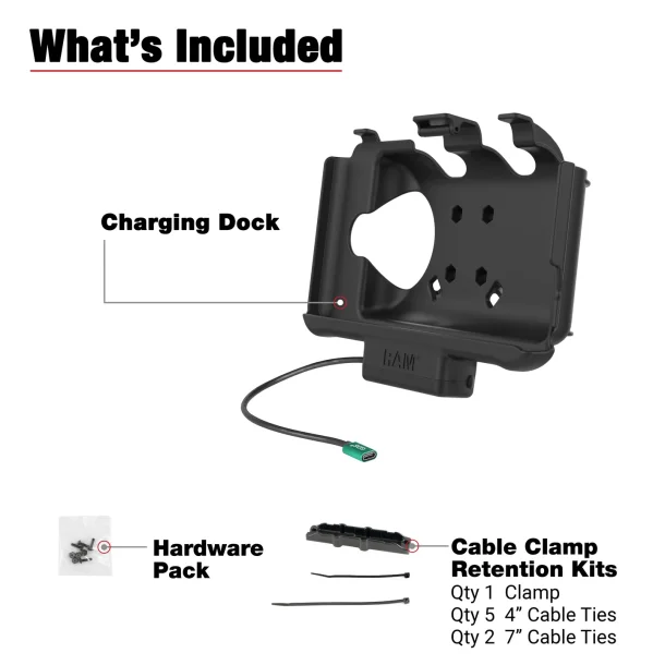 RAM Mounts USB-C Powered Dock til Samsung Tab Active5 & 3