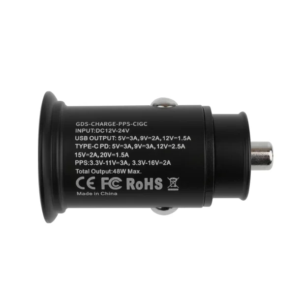 RAM Mounts GDS Type-C & Type A 2-Port Cigarstiks lader