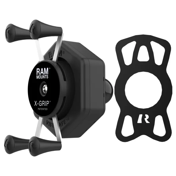 RAM Mounts lille X-Grip Telefonholder med B-Kugle og Vibe-Safe adapter