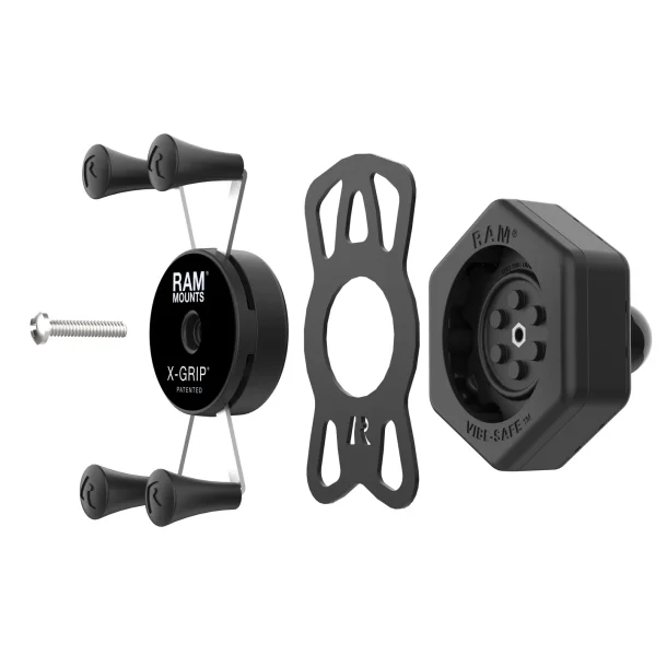 RAM Mounts lille X-Grip Telefonholder med B-Kugle og Vibe-Safe adapter