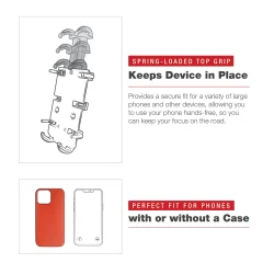 RAM Mounts Quick-Grip XL-telefonholder med lavprofils Tough-Claw