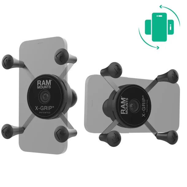 RAM Mounts X-Grip Til sm telefoner med Rotrbar base &amp; B-Kugle