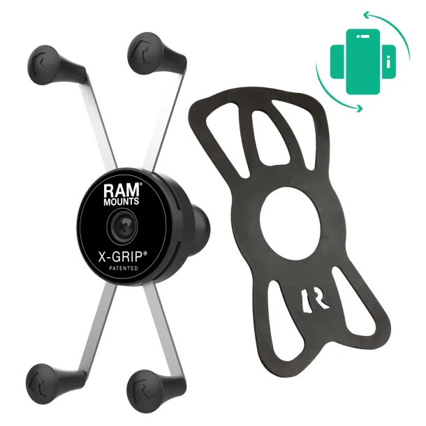 RAM Mounts X-Grip Til store telefoner & phablets med rot�rbar base & B-kugle