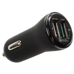 Brodit - USB-A Cigarstiks lader med Quick charge