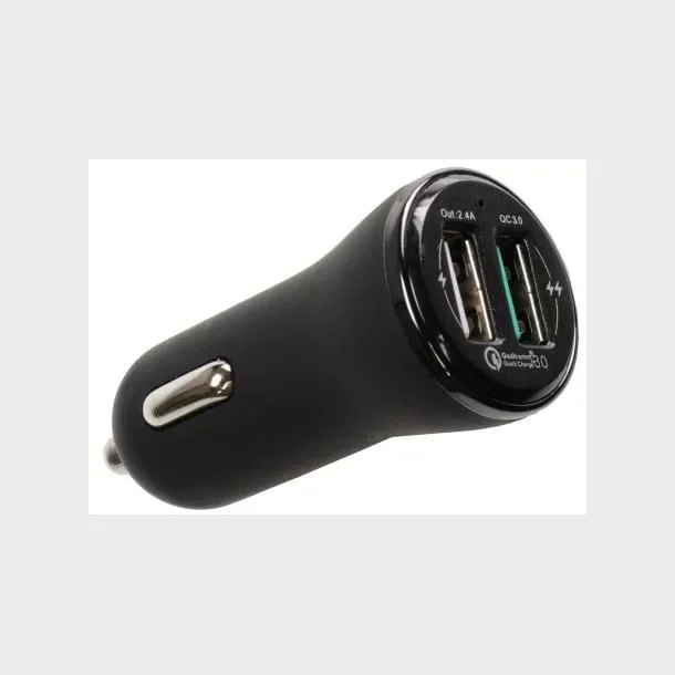 Brodit - USB-A Cigarstiks lader med Quick charge