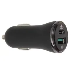 Brodit - USB-A &amp; USB-C Cigarstiks lader med Quick charge