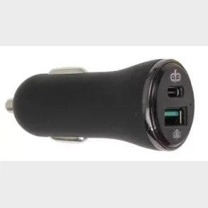 Brodit - USB-A & USB-C Cigarstiks lader med Quick charge