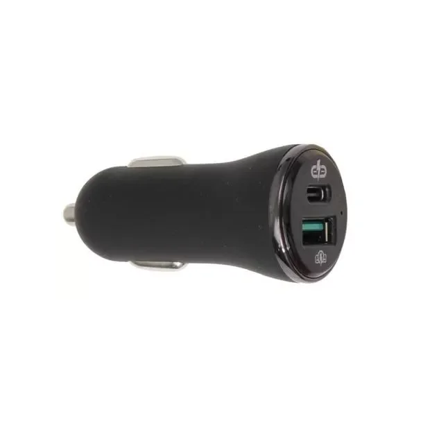 Brodit - USB-A &amp; USB-C Cigarstiks lader med Quick charge