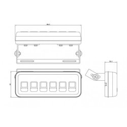 911 Signal BR990 Kontrolboks - 3 styreenheder