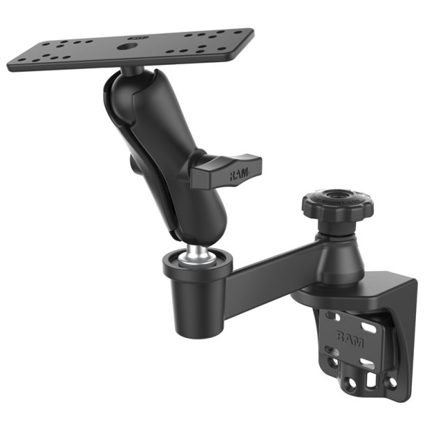 RAM Mounts Vertikal Sving Arm med mellem arm og Marine GPS Holder