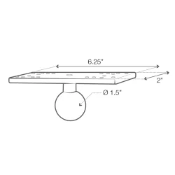 RAM Mounts Universal Marine Elektronik Base med C-Kugle