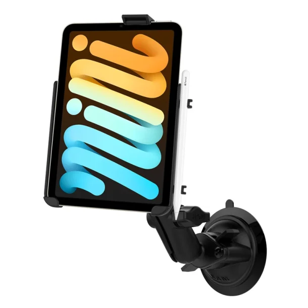 RAM Mounts EZ-Roll'r holder til Apple iPad mini 6 med Twist-Lock Sugekop og Mellem B Arm
