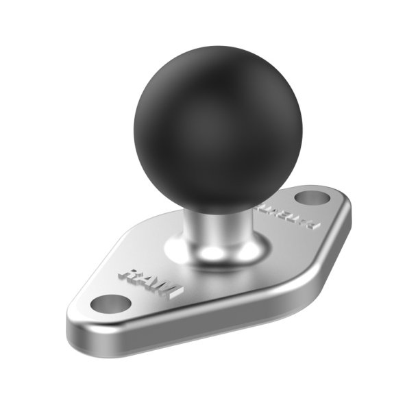 RAM Mounts B-strrelse med Diamantformet Base i Krom