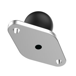 RAM Mounts B-strrelse med Diamantformet Base i Krom