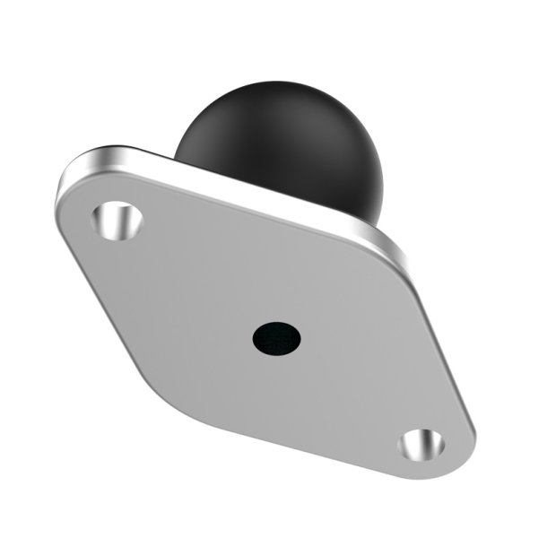 RAM Mounts B-strrelse med Diamantformet Base i Krom