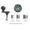 RAM Mounts kilebase med B-kugle til motorcykel kronr�r � 12�32 mm hulsdiameter