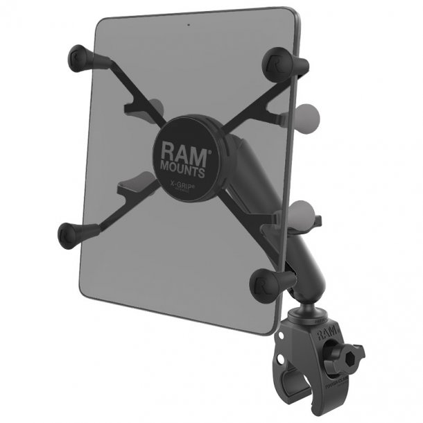 RAM Mounts X-Grip til 7" &amp; 8" Tablets med Lille Though-Claw &amp; Lang arm i B-Strrelse