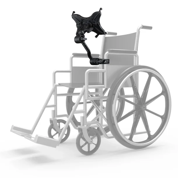 RAM Mounts Lille Though-Claw med Justeringsarm & Kort Arm & Rund Base med C-Kugle