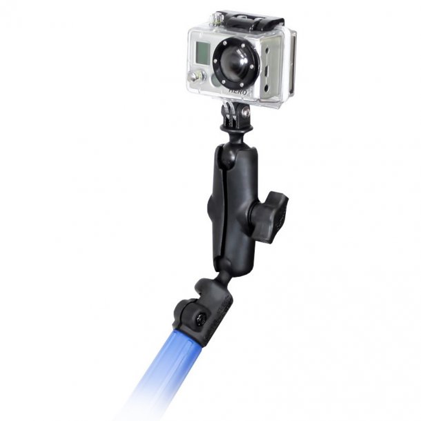 RAM Mounts Tele-Mount Stang Adapter med Mellem B-strrelse arm & Action Kamera Adapter