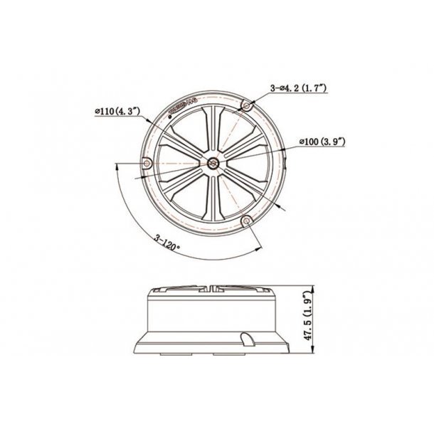 911 Signal FIRE DRAGON MINI BL� - Plan Montering