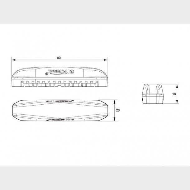 911 Signal X6 Flash LED BL�/HVID
