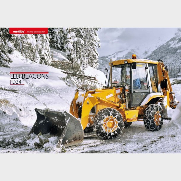 911 Signal FIRE DRAGON LED GUL - Stang Montering